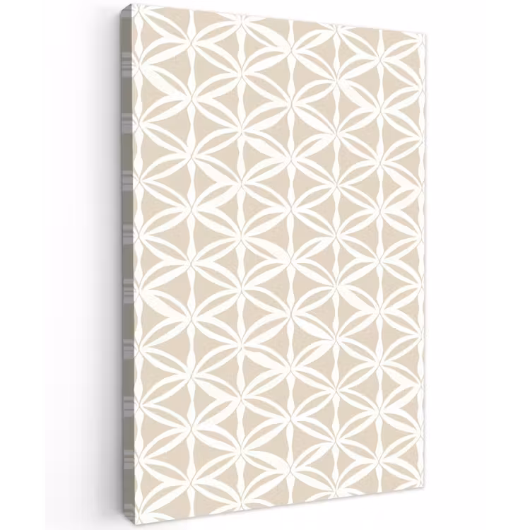 Motief - Modern - Beige Tuinposter op houten frame 2 cm dik klein 841 -3d