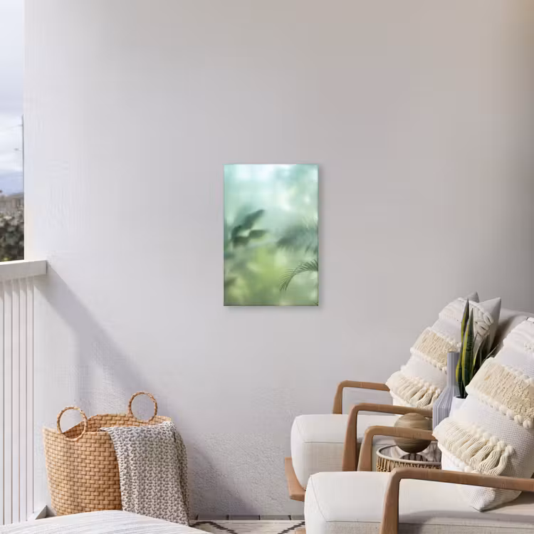 Natuur - Vervaagd - Groen - Abstract - Modern Tuinposter op houten frame 2 cm dik klein -sfeer1