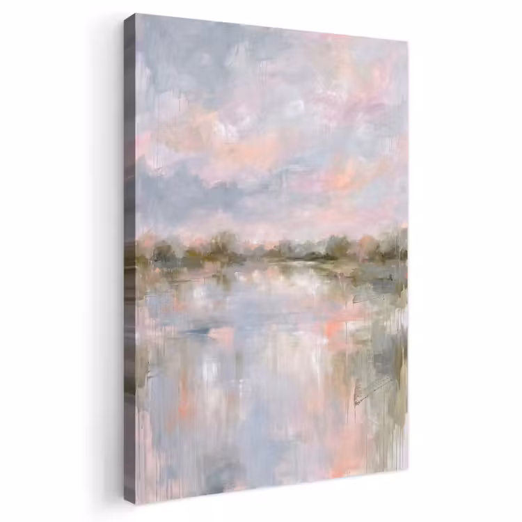 Natuur - Landschap - Abstract - Water - Groen Tuinposter op houten frame 2 cm dik klein -3d
