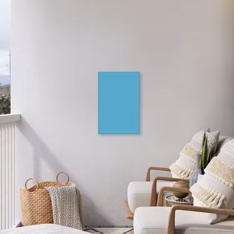 Ocean - Teal - Blauw Tuinposter op houten frame 2 cm dik klein 841 -sfeer1