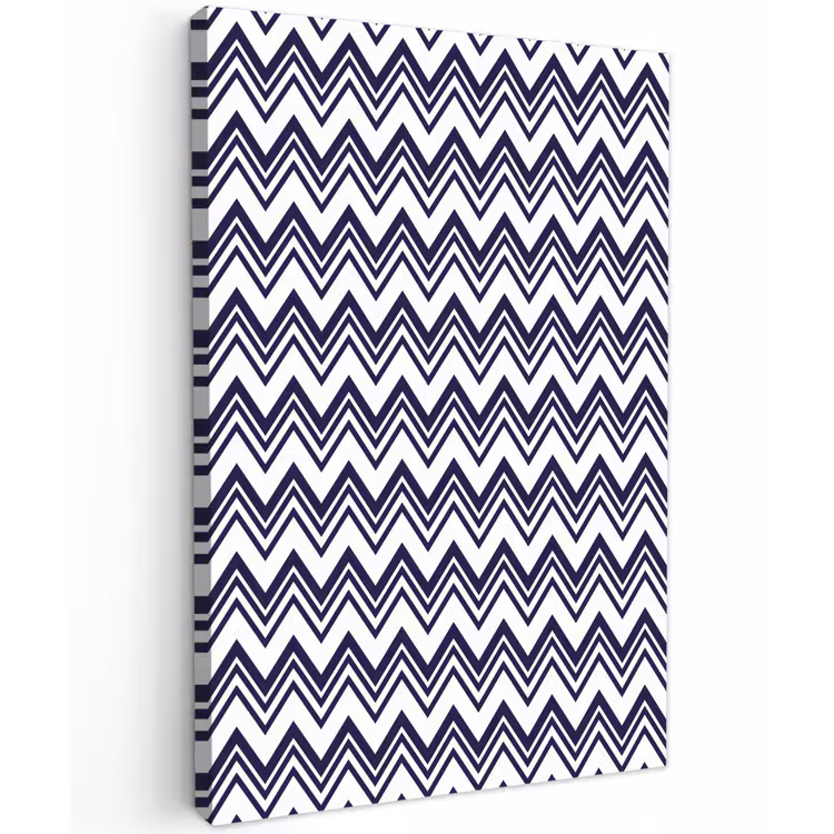 Oceaan - Golven - Blauw - Wit Tuinposter op houten frame 2 cm dik klein 841 -3d