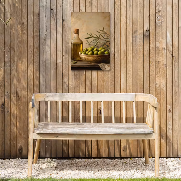 Olijven - Stilleven - Vintage Tuinposter op houten frame 2 cm dik klein -sfeer4