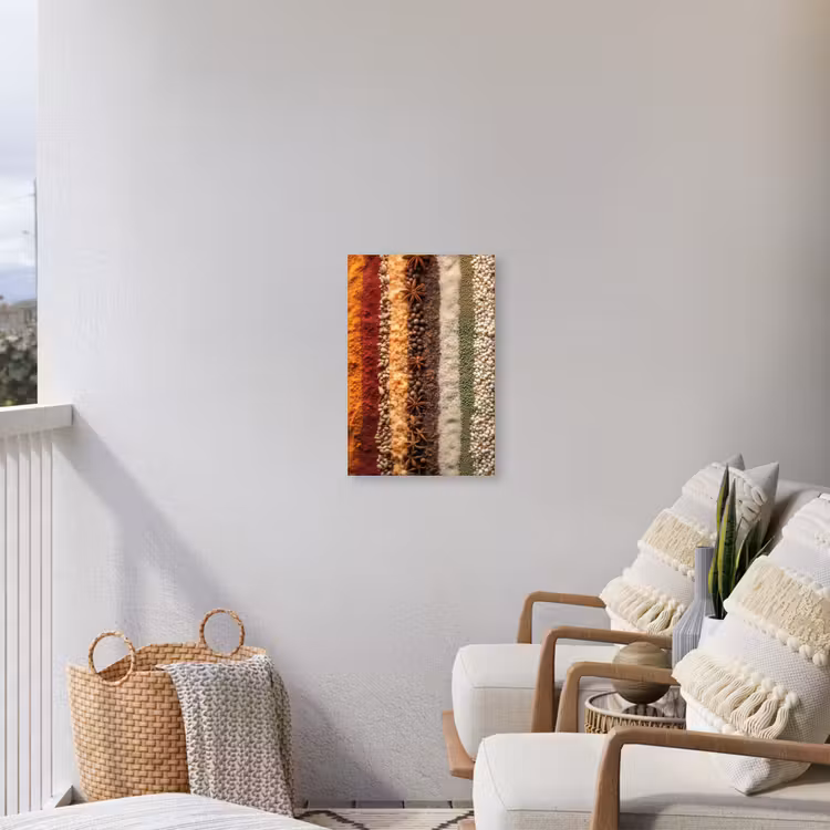 Banen - Verticaal - Kruiden - Variatie Tuinposter op houten frame 2 cm dik klein -sfeer1