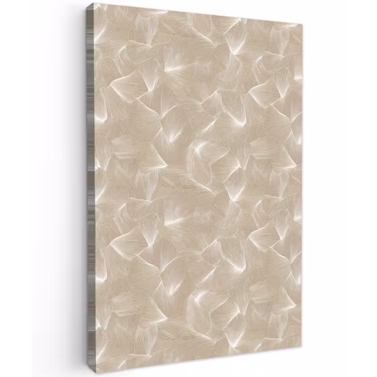 Organisch - Textuur - Beige Tuinposter op houten frame 2 cm dik klein 841 -3d