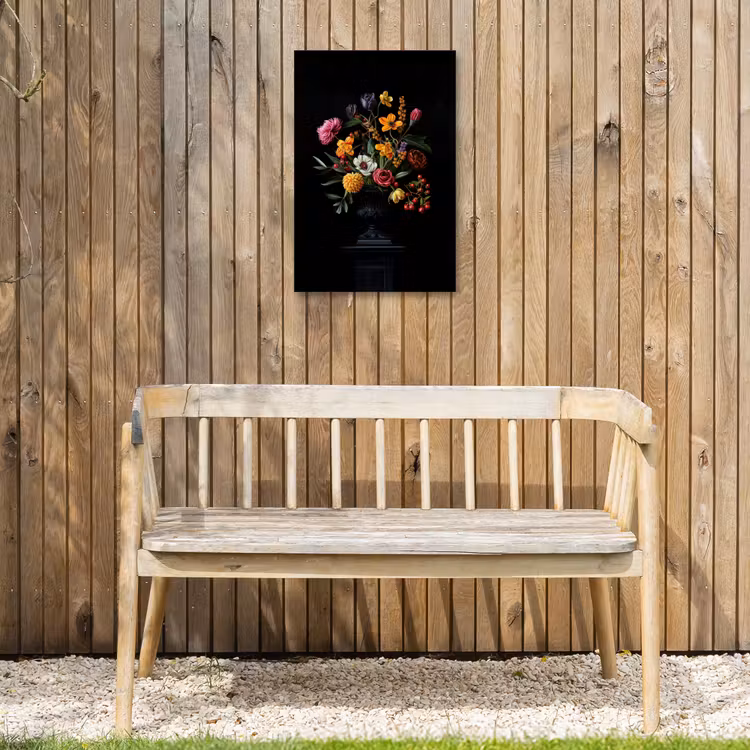 Sierlijk - Boeket - Bladeren Tuinposter op houten frame 2 cm dik klein -sfeer4