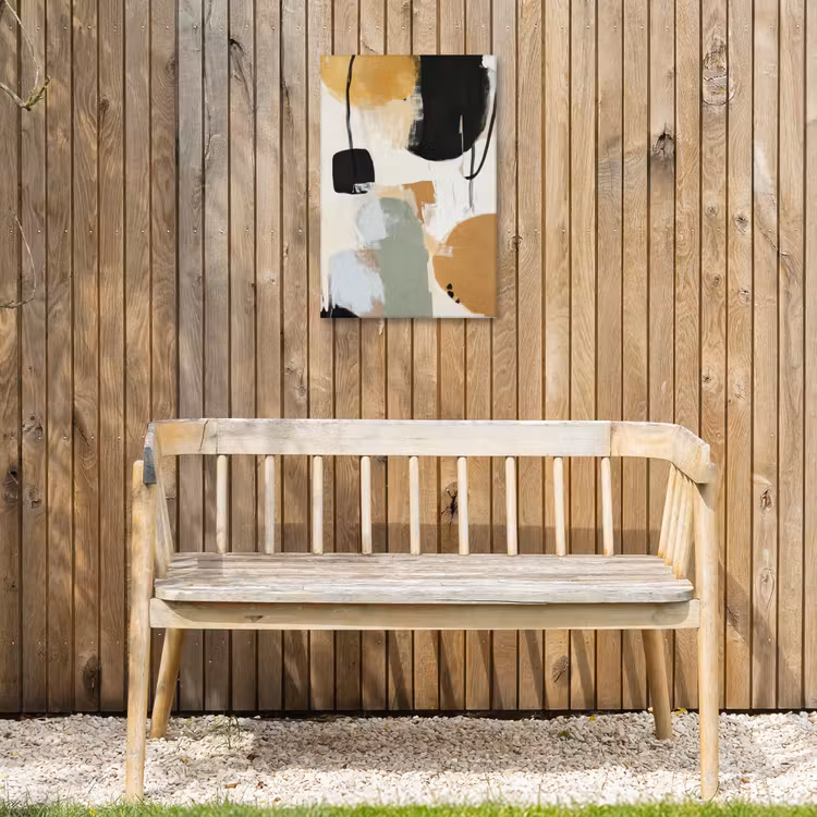 Paint - Abstract - Kleuren Tuinposter op houten frame 2 cm dik klein -sfeer4
