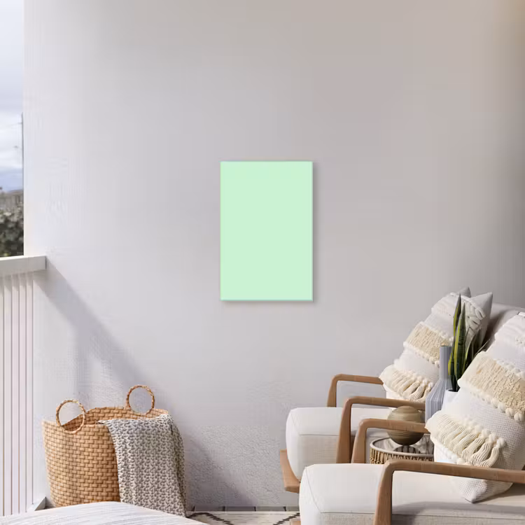 Pale - Mint - Groen Tuinposter op houten frame 2 cm dik klein 841 -sfeer1