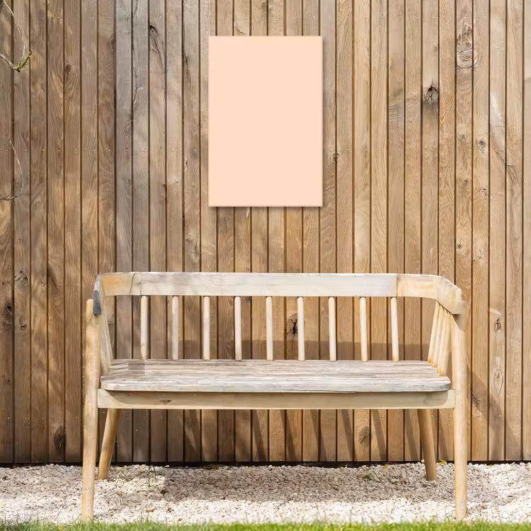 Pale - Peach - Nude Tuinposter op houten frame 2 cm dik klein 841 -sfeer4