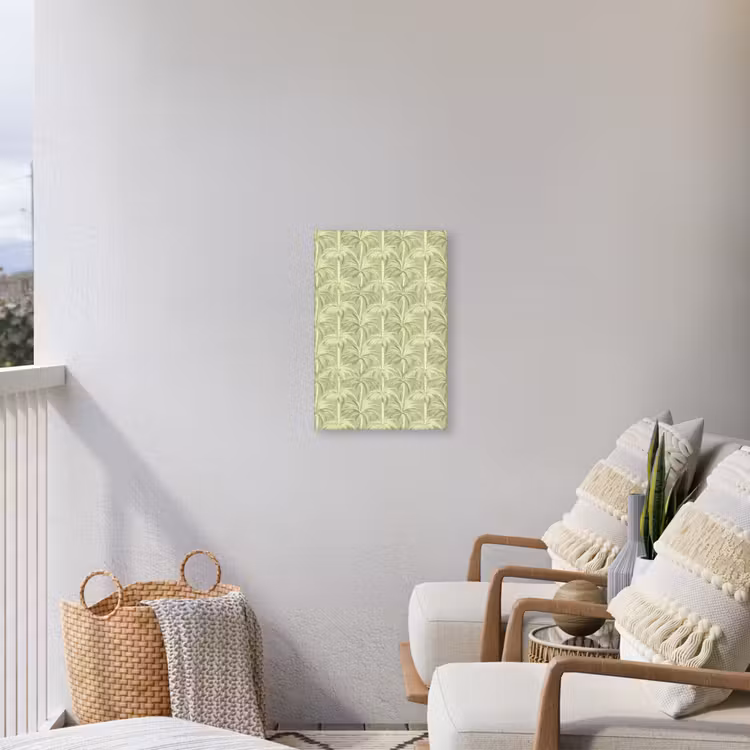 Palmwoud - Tropisch - Groen Tuinposter op houten frame 2 cm dik klein 841 -sfeer1