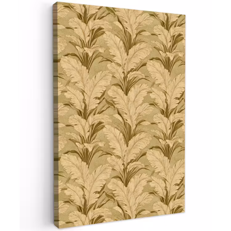 Palmbladeren - Klassiek - Groen Tuinposter op houten frame 2 cm dik klein 841 -3d