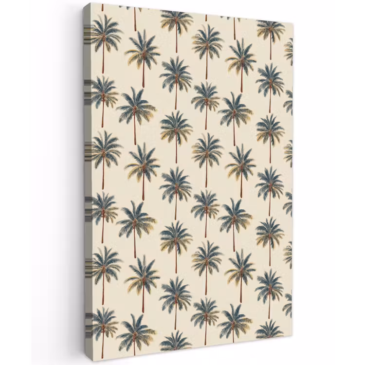 Palmbomen - Tropisch - Groen Tuinposter op houten frame 2 cm dik klein 841 -3d