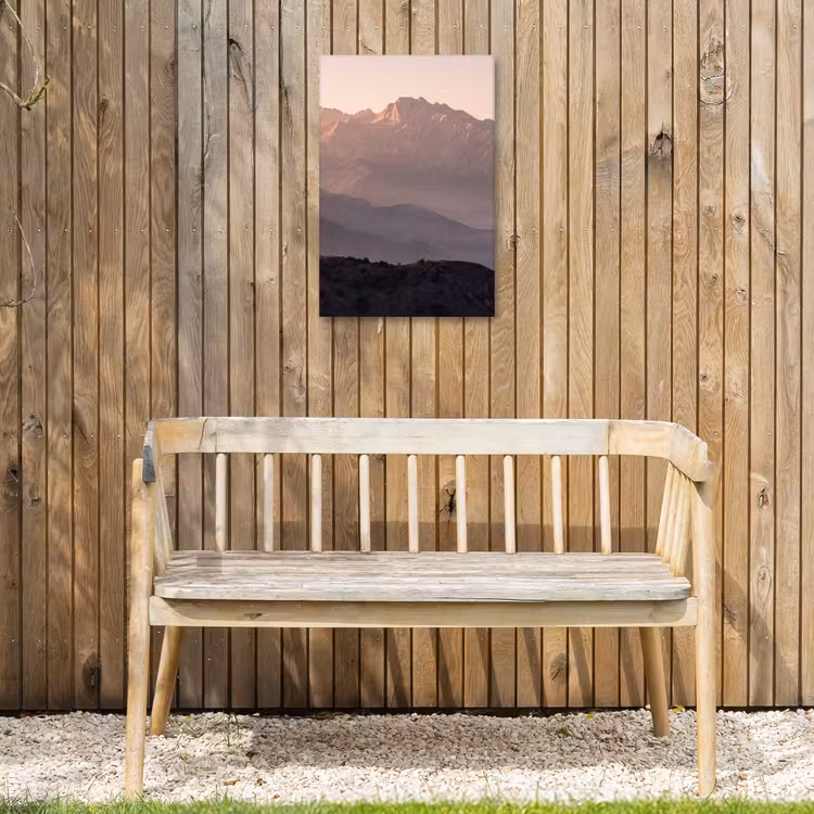 Panorama - Landschap - Bergen Tuinposter op houten frame 2 cm dik klein -sfeer4