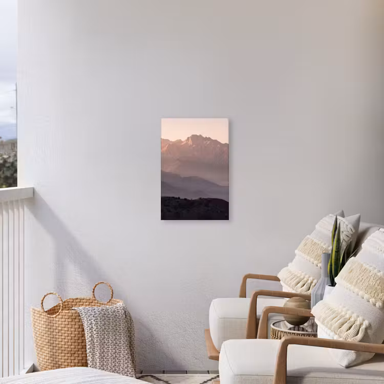 Panorama - Landschap - Bergen Tuinposter op houten frame 2 cm dik klein -sfeer1