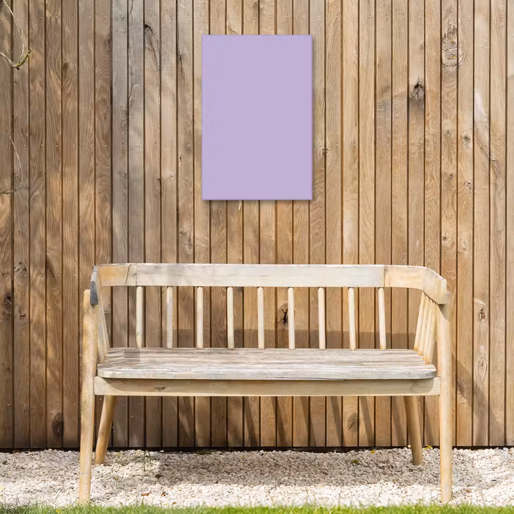 Pastel - Lilac - Paars Tuinposter op houten frame 2 cm dik klein 841 -sfeer4