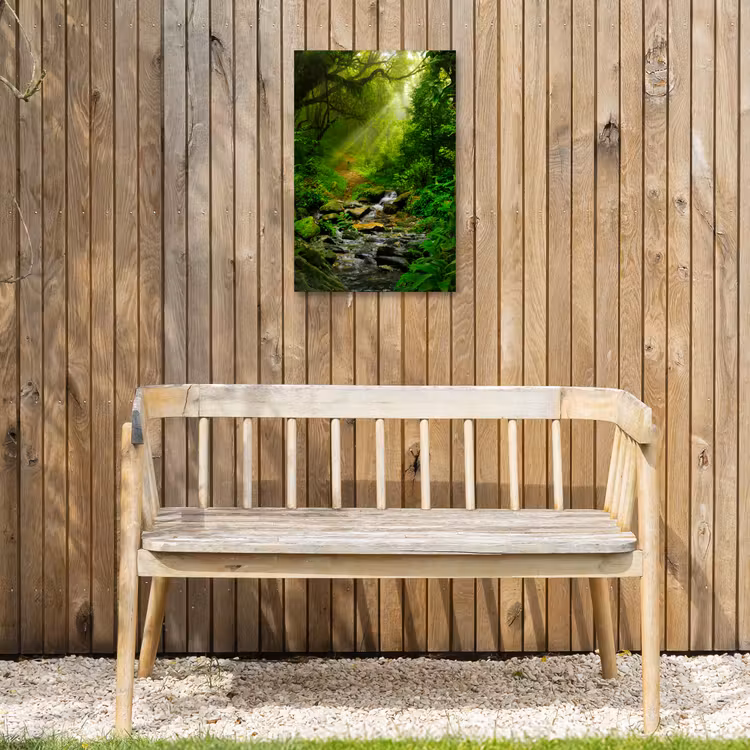 Pad door het Regenwoud Tuinposter op houten frame 2 cm dik klein -sfeer4