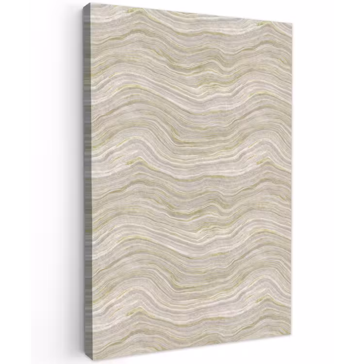 Patroon - Sereen - Groen Tuinposter op houten frame 2 cm dik klein 841 -3d