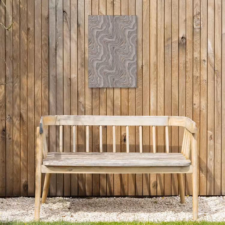 Patroon - Textuur - Grijs Tuinposter op houten frame 2 cm dik klein 841 -sfeer4