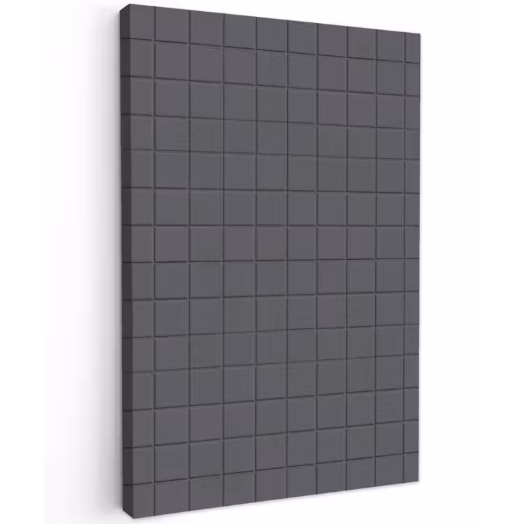 Patroon - Tegel - Grafiet - Grijs Tuinposter op houten frame 2 cm dik klein 841 -3d