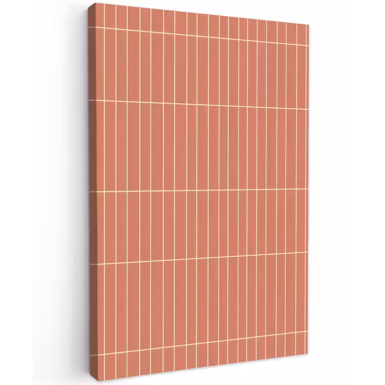 Patroon - Tegels - Terracotta Tuinposter op houten frame 2 cm dik klein 841 -3d