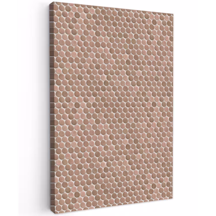 Penny - Mozaïek - Oudroze - Terracotta Tuinposter op houten frame 2 cm dik klein 841 -3d