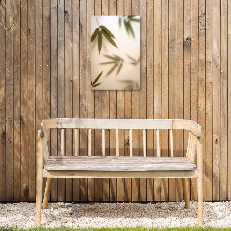 Planten - Bladeren - Natuur - Groen Tuinposter op houten frame 2 cm dik klein -sfeer4