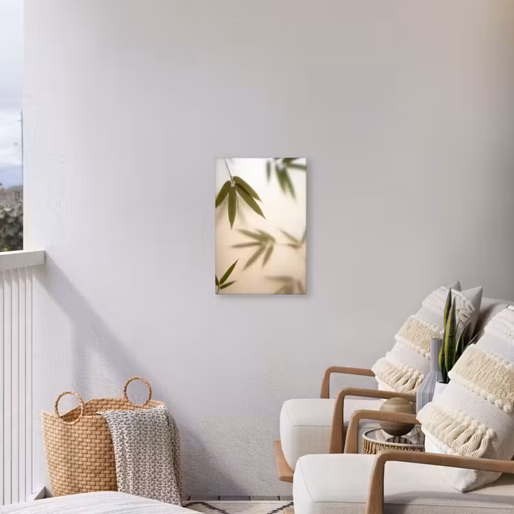 Planten - Bladeren - Natuur - Groen Tuinposter op houten frame 2 cm dik klein -sfeer1