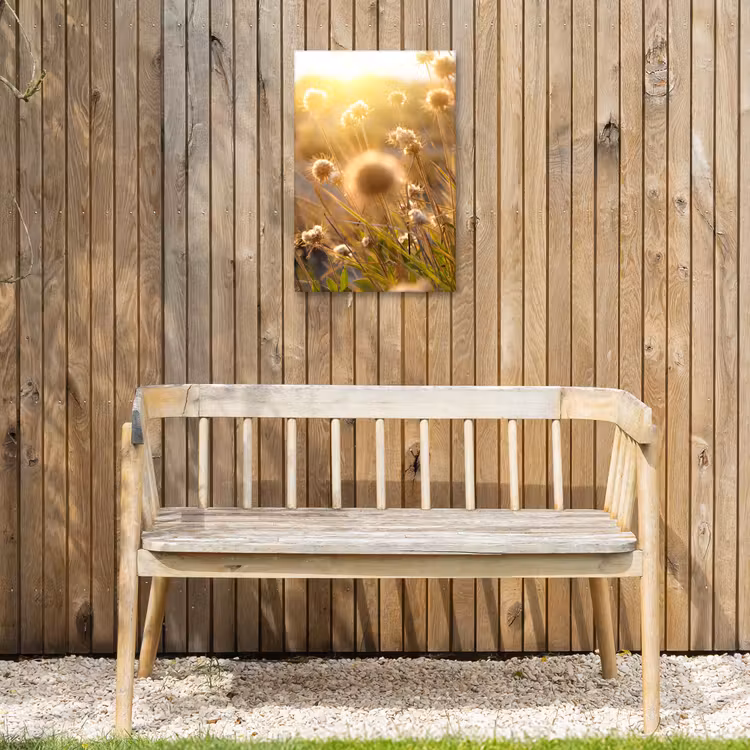 Planten - Natuur - Bloemen - Zon - Horizon Tuinposter op houten frame 2 cm dik klein -sfeer4