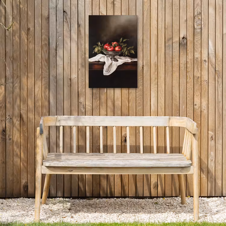 Granaatappels - Klassiek - Vintage Tuinposter op houten frame 2 cm dik klein -sfeer4