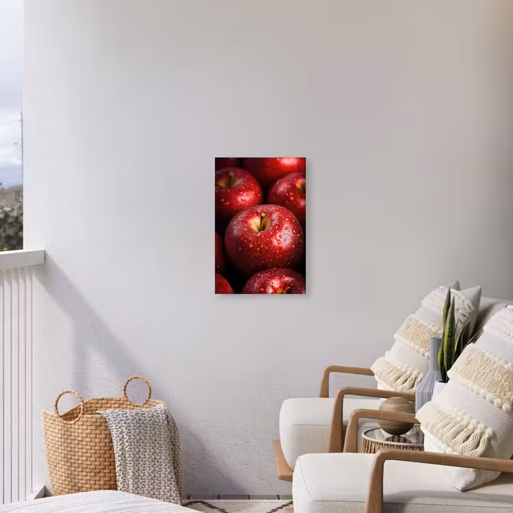 Rood - Appels - Fruit Tuinposter op houten frame 2 cm dik klein -sfeer1