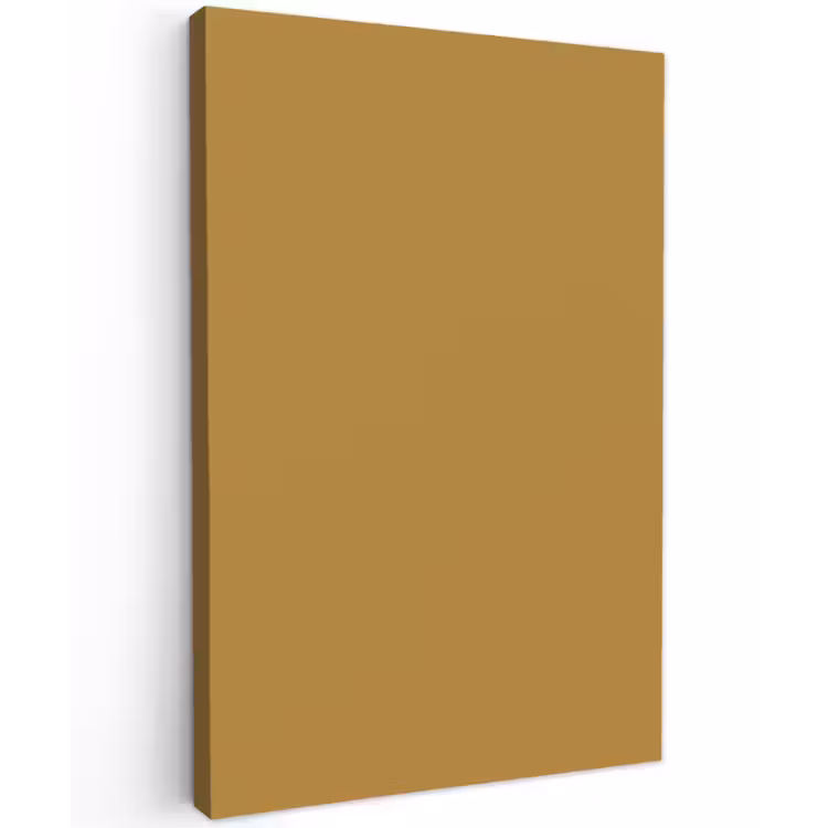Rhythmic - Ochre - Geel Tuinposter op houten frame 2 cm dik klein 841 -3d