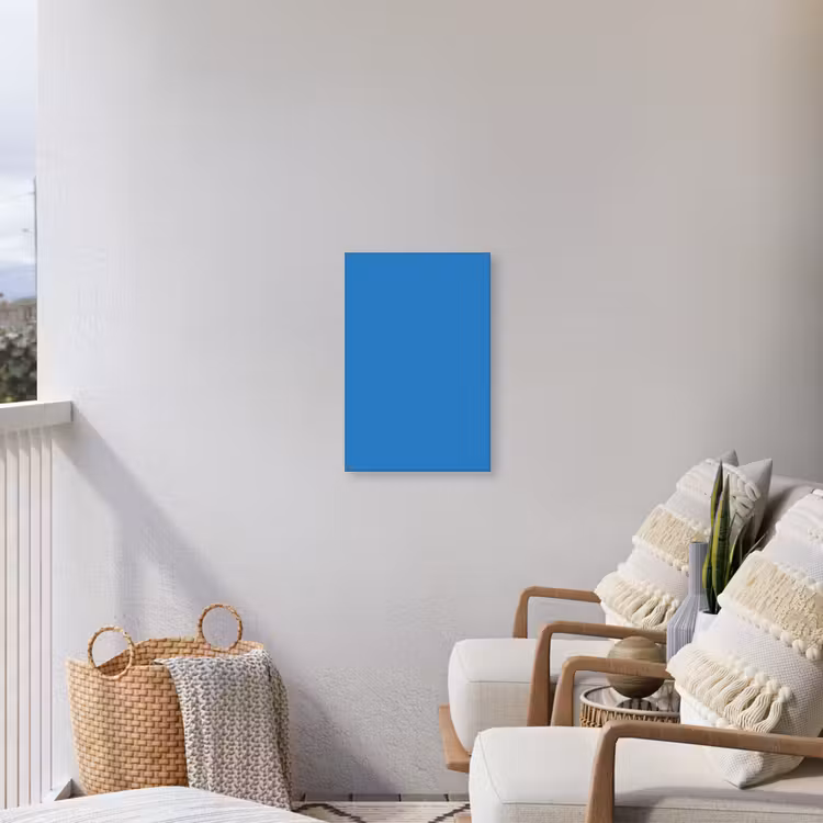 Royal - Blue - Blauw Tuinposter op houten frame 2 cm dik klein 841 -sfeer1