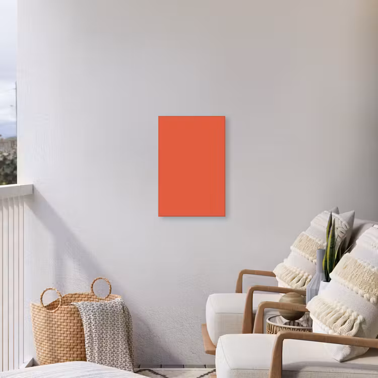 Rustic - Clay - Oranje Tuinposter op houten frame 2 cm dik klein 841 -sfeer1