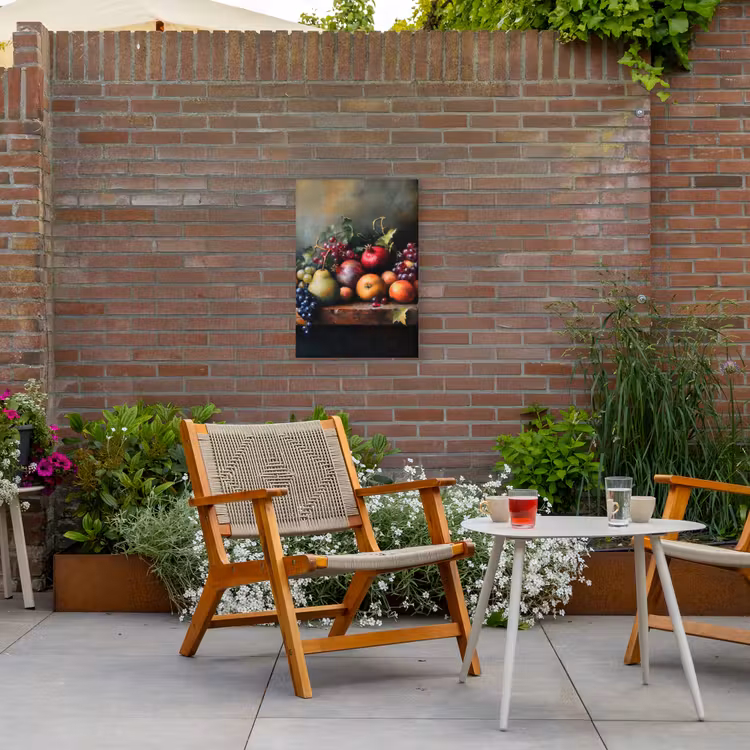 Rustiek - Stilleven - Fruit Tuinposter op houten frame 2 cm dik klein -sfeer3