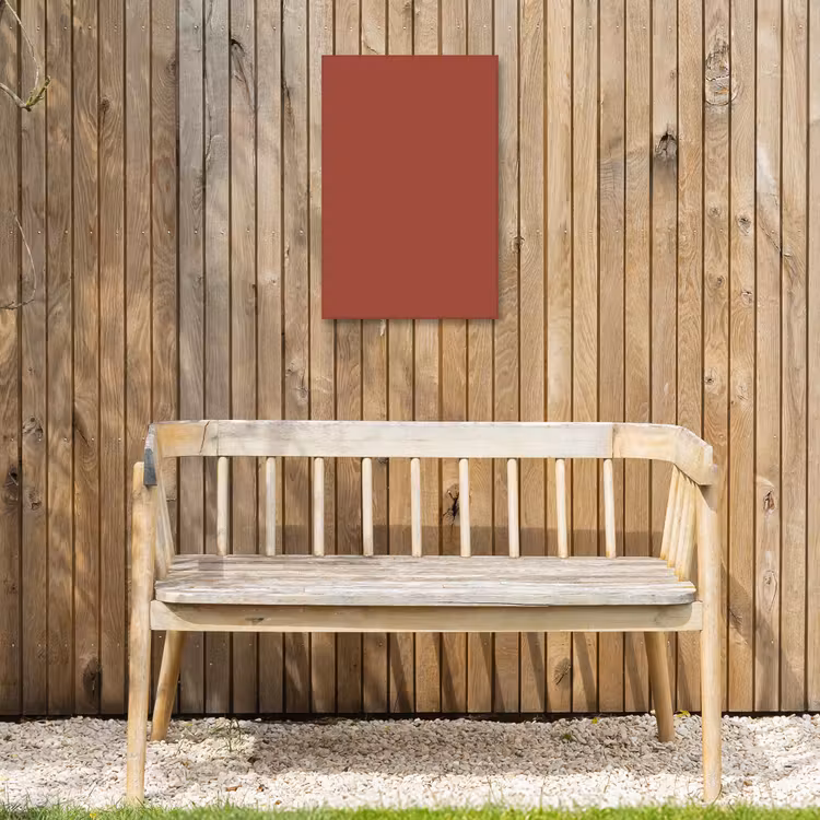 Rustic - Terracotta - Oranje Tuinposter op houten frame 2 cm dik klein 841 -sfeer4