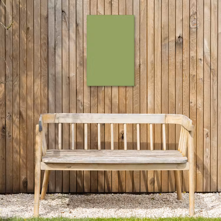 Sage - Green - Groen Tuinposter op houten frame 2 cm dik klein 841 -sfeer4