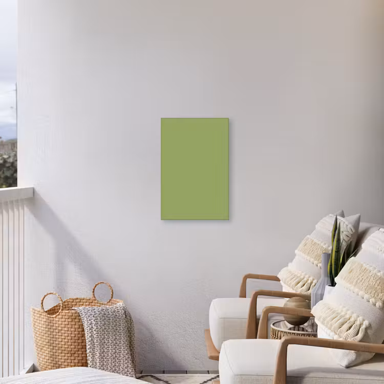 Sage - Green - Groen Tuinposter op houten frame 2 cm dik klein 841 -sfeer1