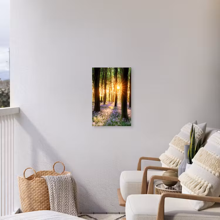 Bloemenzee in het ochtendlicht Tuinposter op houten frame 2 cm dik klein -sfeer1