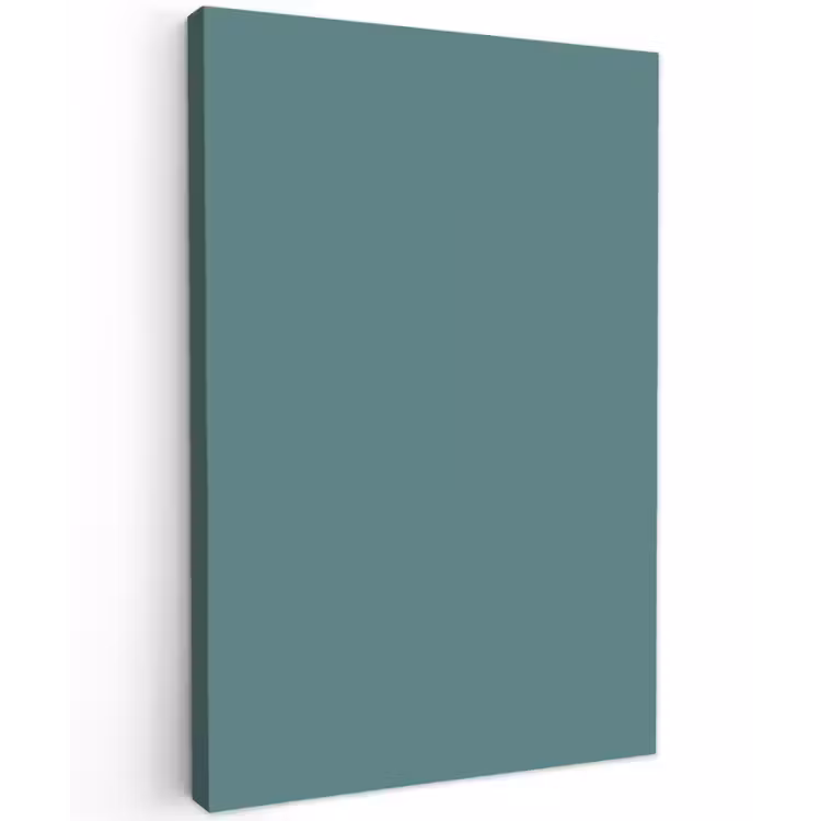 Serene - Teal - Blauw Tuinposter op houten frame 2 cm dik klein 841 -3d