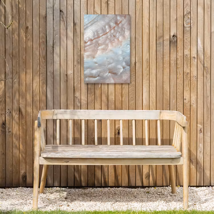 Schelpen - Abstract - Natuur Tuinposter op houten frame 2 cm dik klein -sfeer4