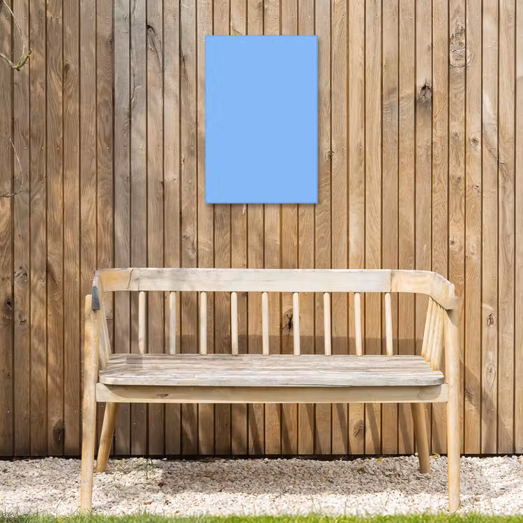 Sky - Glow - Blauw Tuinposter op houten frame 2 cm dik klein 841 -sfeer4