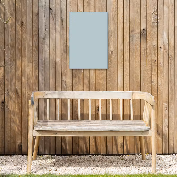 Slate - Blue - Blauw Tuinposter op houten frame 2 cm dik klein 841 -sfeer4