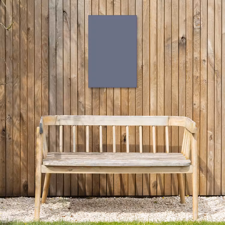 Slate - Whisper - Blauw Tuinposter op houten frame 2 cm dik klein 841 -sfeer4