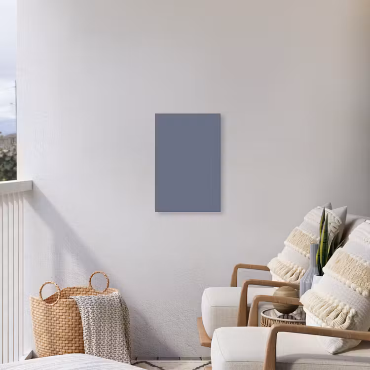 Slate - Whisper - Blauw Tuinposter op houten frame 2 cm dik klein 841 -sfeer1