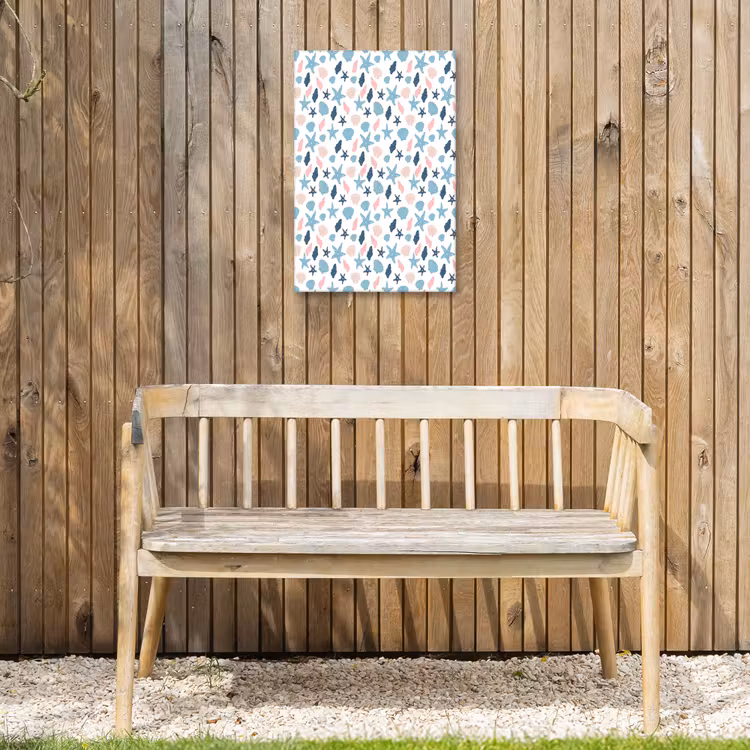 Klein - Oceaan - Rif - Multi Tuinposter op houten frame 2 cm dik klein 841 -sfeer4