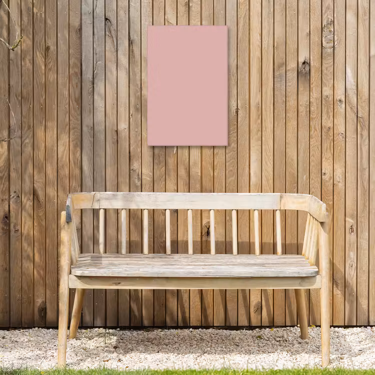 Soft - Blush - Roze Tuinposter op houten frame 2 cm dik klein 841 -sfeer4