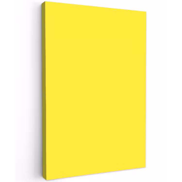 Soft - Custard - Geel Tuinposter op houten frame 2 cm dik klein 841 -3d