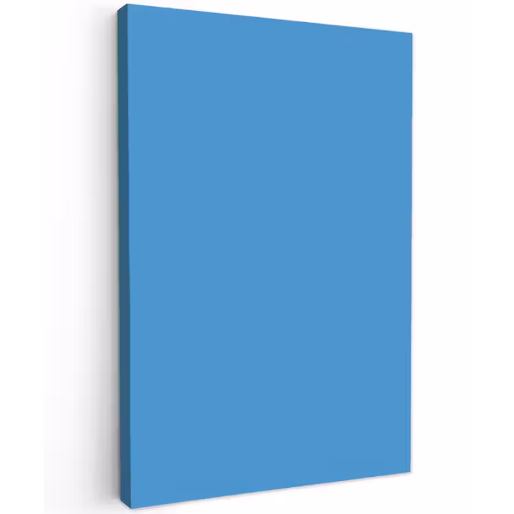 Steel - Blue - Blauw Tuinposter op houten frame 2 cm dik klein 841 -3d
