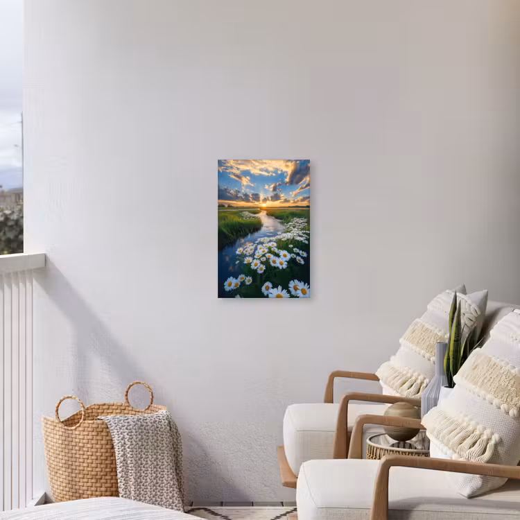 Beekje - Landschap - Margriet Tuinposter op houten frame 2 cm dik klein -sfeer1