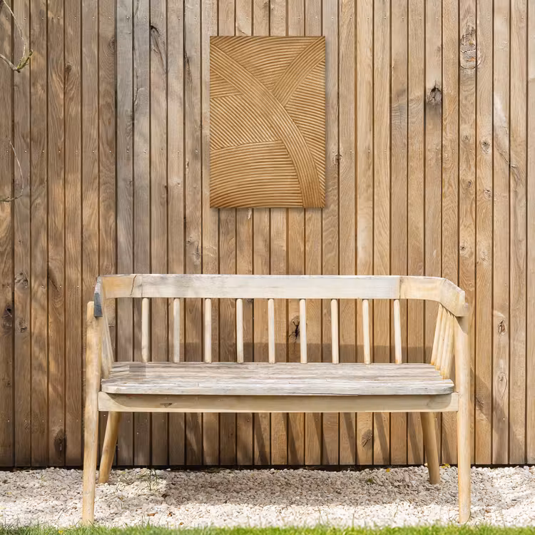 Structuur - Natuur - Kunst - Rotan Tuinposter op houten frame 2 cm dik klein -sfeer4