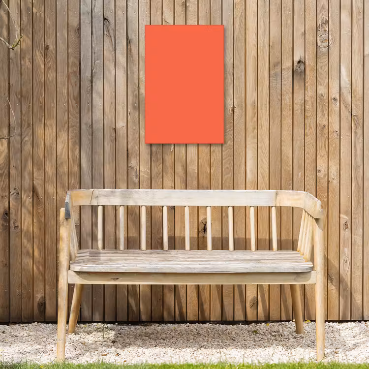 Sunset - Salmon - Oranje Tuinposter op houten frame 2 cm dik klein 841 -sfeer4
